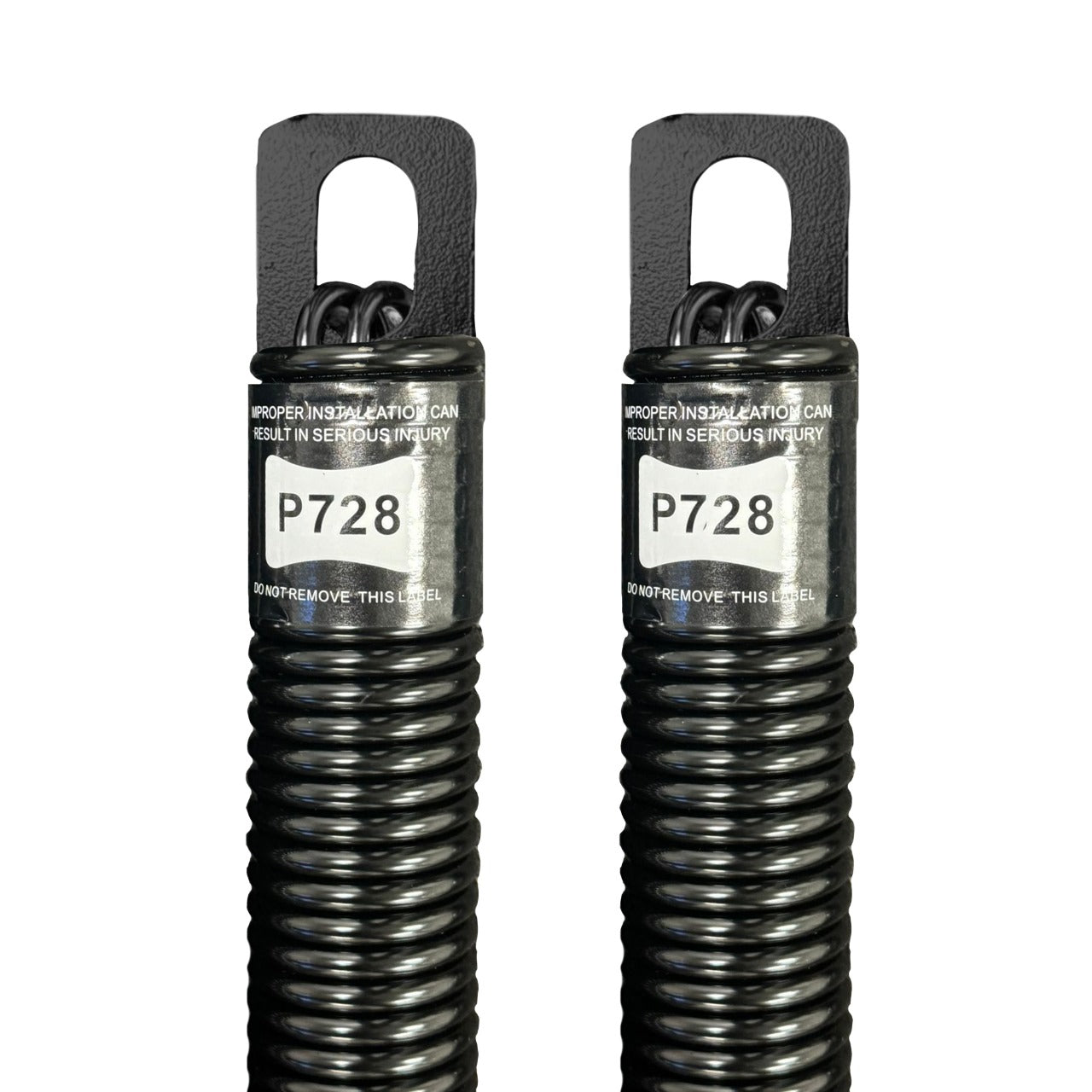 (P728) 28 in. Plug-End Extension Spring (0.177 in. No. 7 Wire) (PAIR) - Garage and Sliding Door Hardware
